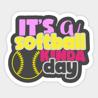 Softball Day Sticker